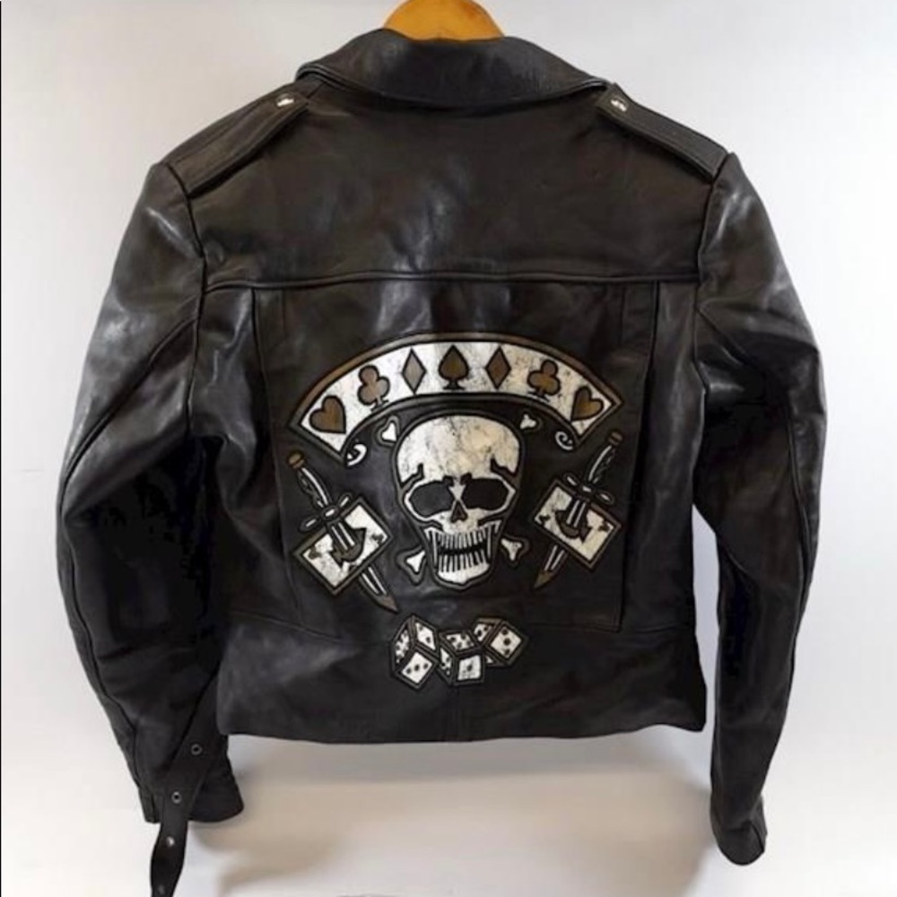 Vintage REVI Leather and Suede Embroidered Jacket Size Large
